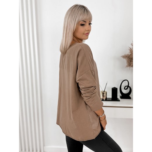 Bluzka damska z okrągłym dekoltem 
