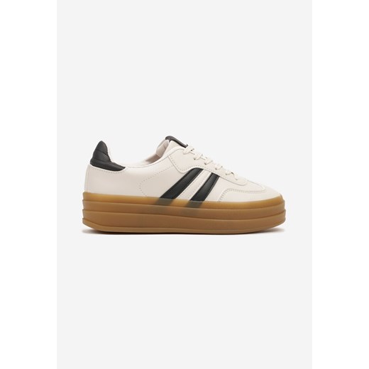 Buty sportowe damskie Renee sneakersy sznurowane na platformie