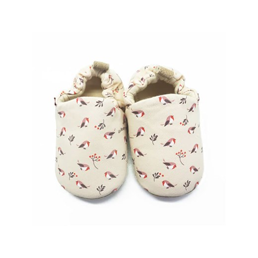 Lait et Miel Buty &quot;Robin&quot; w kolorze beżowym do raczkowania ze sklepu Limango Polska w kategorii Kapcie dziecięce - zdjęcie 174978100