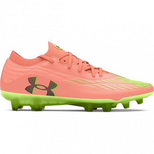 Buty piłkarskie korki lanki uniseks Under Armour UA Magnetico Elite 4 Fg - pomarańczowe ze sklepu Sportstylestory.com w kategorii Buty sportowe męskie - zdjęcie 174979603