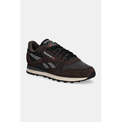 Reebok Classic sneakersy skórzane Classic Leather kolor brązowy 100201111 ze sklepu ANSWEAR.com w kategorii Buty sportowe męskie - zdjęcie 174980272