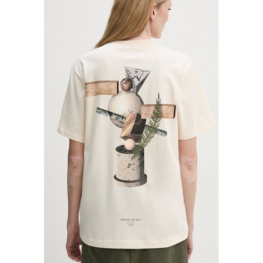Filling Pieces t-shirt bawełniany kolor beżowy z nadrukiem 74414089936 ze sklepu ANSWEAR.com w kategorii T-shirty męskie - zdjęcie 174985492