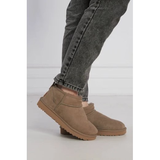 UGG Skórzane śniegowce CLASSIC ultra mini | z dodatkiem wełny 41 Gomez Fashion Store