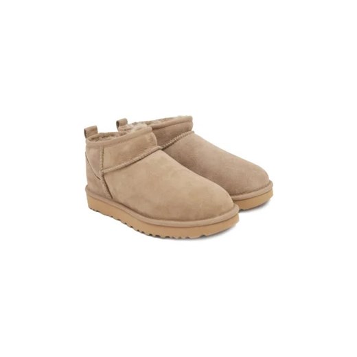UGG Skórzane śniegowce CLASSIC ultra mini | z dodatkiem wełny 38 Gomez Fashion Store