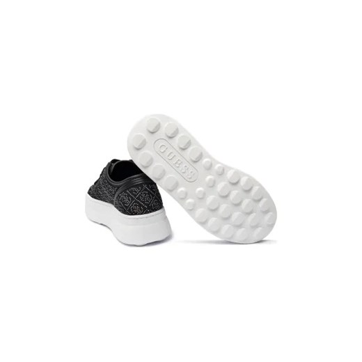 Buty sportowe damskie Guess sneakersy z tworzywa sztucznego na platformie sznurowane