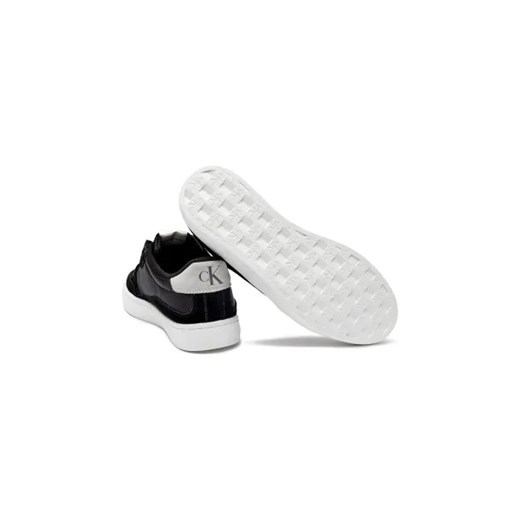 Buty sportowe męskie Calvin Klein czarne z tkaniny na jesień sznurowane