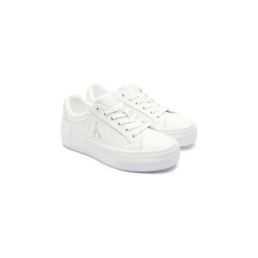 Buty sportowe damskie Calvin Klein sneakersy z tworzywa sztucznego sznurowane