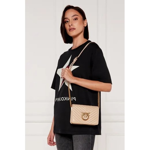 Pinko Skórzana torebka na ramię LOVE CLICK MINI SHEEP Pinko One Size Gomez Fashion Store