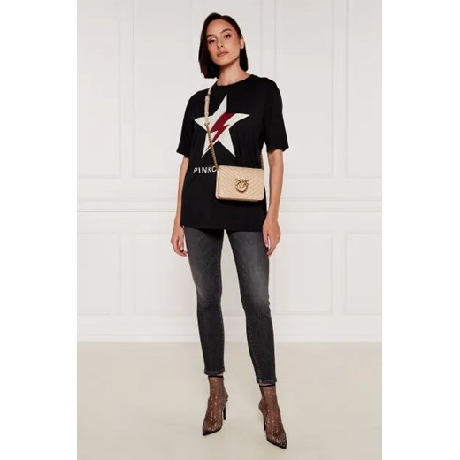 Pinko Skórzana torebka na ramię LOVE CLICK MINI SHEEP Pinko One Size Gomez Fashion Store