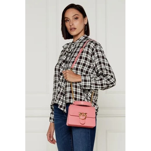 Pinko Skórzana torebka na ramię LOVE ONE MINI Pinko One Size Gomez Fashion Store