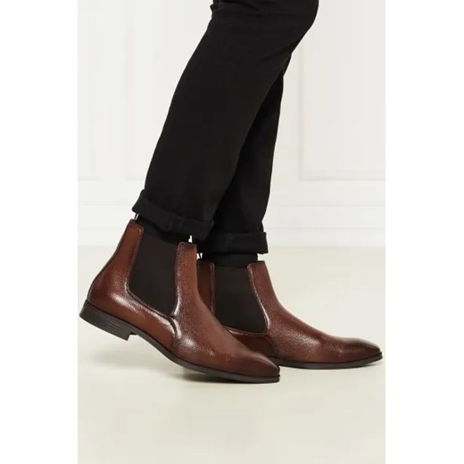 BOSS BLACK Skórzane sztyblety Theon 44 Gomez Fashion Store