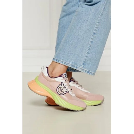 Buty sportowe damskie Pinko sneakersy różowe