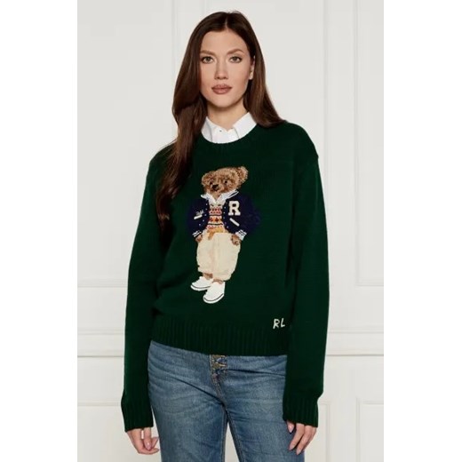 POLO RALPH LAUREN Wełniany sweter | Loose fit | z dodatkiem kaszmiru ze sklepu Gomez Fashion Store w kategorii Swetry damskie - zdjęcie 174996840