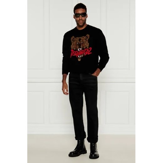 Dsquared2 Wełniany sweter | Slim Fit Dsquared2 XXL Gomez Fashion Store