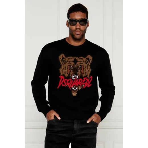 Dsquared2 Wełniany sweter | Slim Fit Dsquared2 XXL Gomez Fashion Store