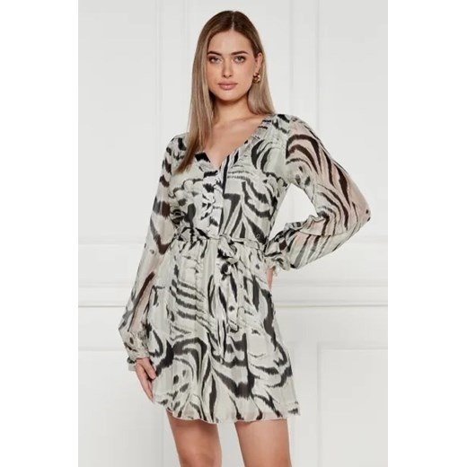 GUESS Sukienka z paskiem MARCELLE | z dodatkiem jedwabiu ze sklepu Gomez Fashion Store w kategorii Sukienki - zdjęcie 174997033