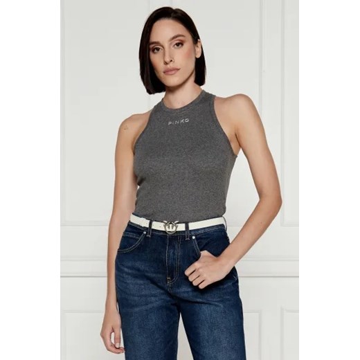 Bluzka damska Pinko z okrągłym dekoltem casual bawełniana