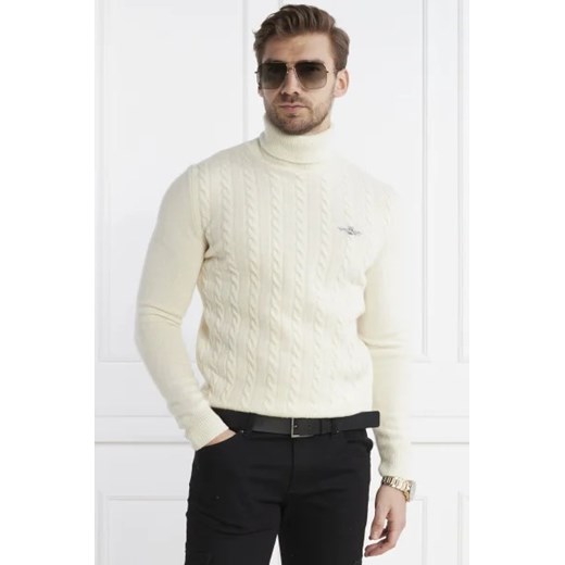Aeronautica Militare Wełniany golf | Regular Fit ze sklepu Gomez Fashion Store w kategorii Swetry męskie - zdjęcie 174998860