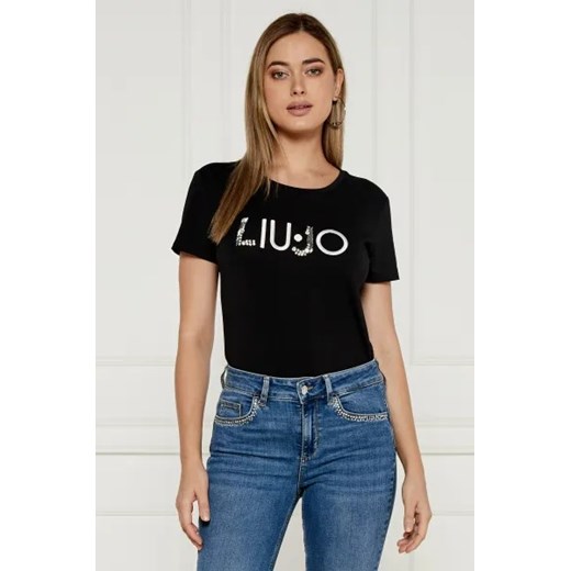 Liu Jo Sport T-shirt | Regular Fit ze sklepu Gomez Fashion Store w kategorii Bluzki damskie - zdjęcie 174998972