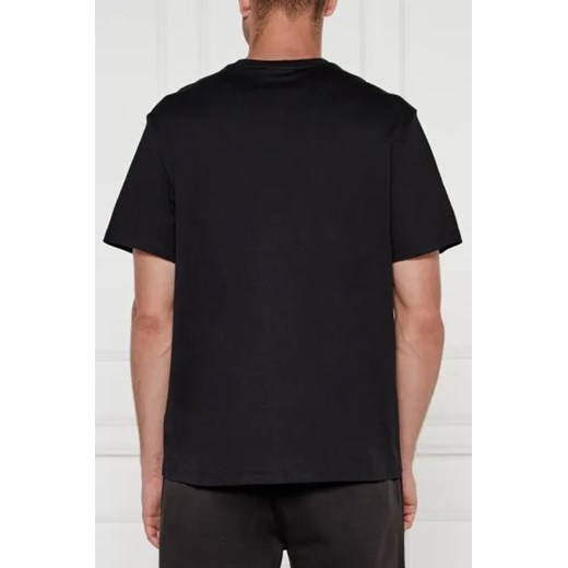 T-shirt męski czarny Calvin Klein jesienny z krótkim rękawem