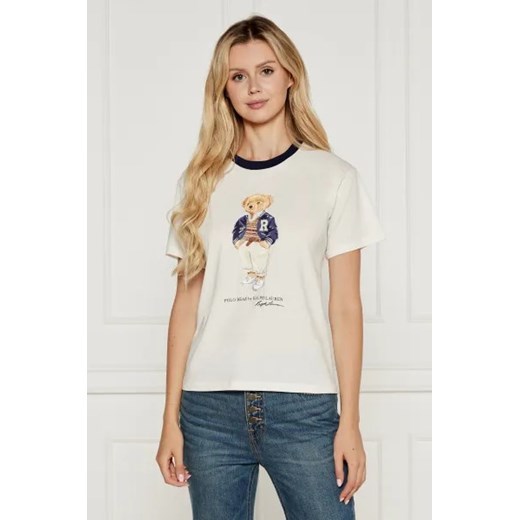 POLO RALPH LAUREN T-shirt | Regular Fit ze sklepu Gomez Fashion Store w kategorii Bluzki damskie - zdjęcie 174999124