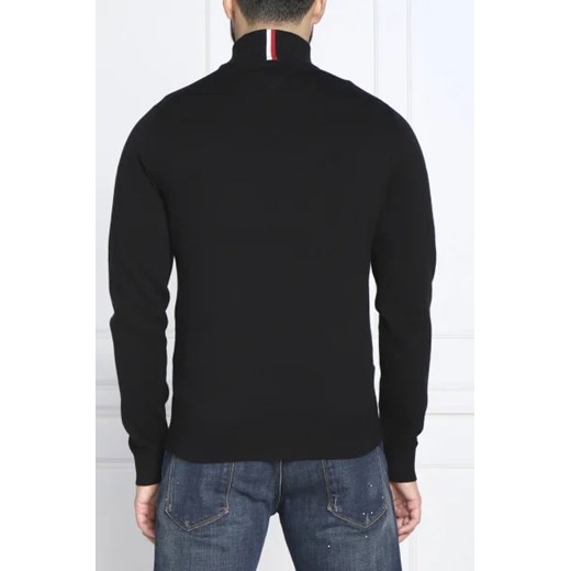 Tommy Hilfiger Sweter ZIP MOCK | Regular Fit | z dodatkiem kaszmiru Tommy Hilfiger XXL Gomez Fashion Store