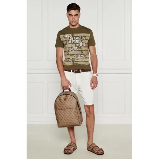 Guess t-shirt męski młodzieżowy zielony 