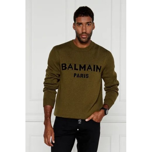 Balmain Wełniany sweter | Regular Fit XL Gomez Fashion Store