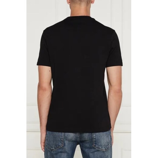 Czarny t-shirt męski Paul&shark z krótkimi rękawami casual