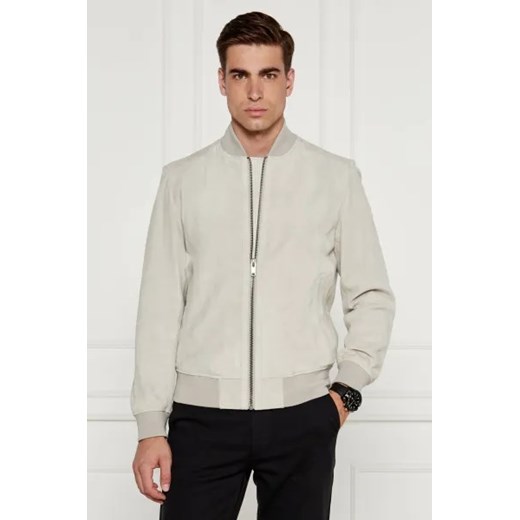 BOSS ORANGE Skórzana kurtka bomber Joflag | Regular Fit ze sklepu Gomez Fashion Store w kategorii Kurtki męskie - zdjęcie 174999944