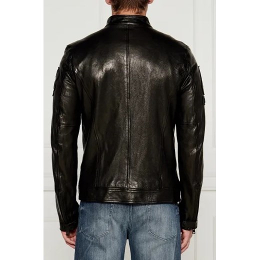Aeronautica Militare Skórzana kurtka MOTOCICLISTA | Regular Fit Aeronautica Militare 46 Gomez Fashion Store