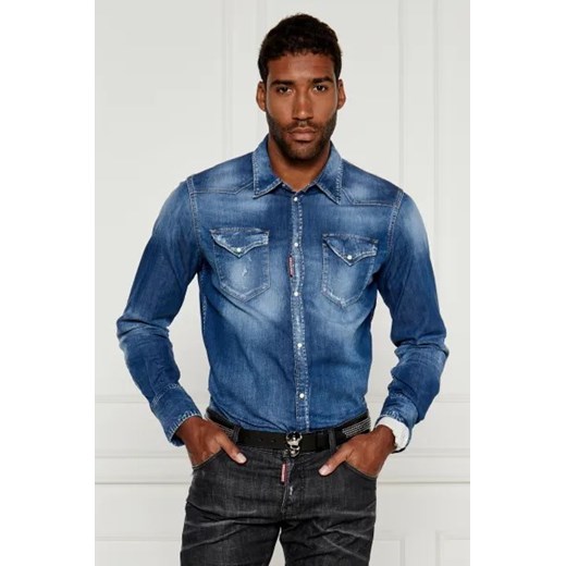 Dsquared2 Jeansowa koszula Western | Regular Fit ze sklepu Gomez Fashion Store w kategorii Koszule męskie - zdjęcie 175000882