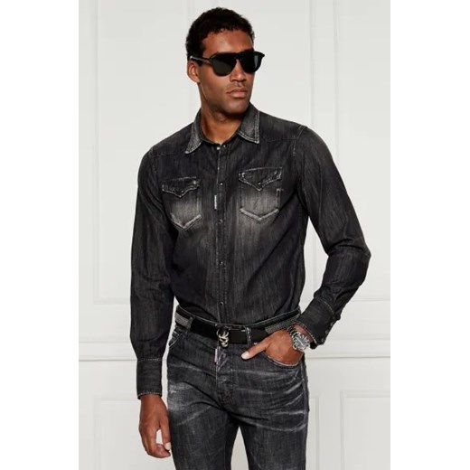Dsquared2 Jeansowa koszula Classic Western | Regular Fit ze sklepu Gomez Fashion Store w kategorii Koszule męskie - zdjęcie 175000893