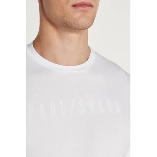 Biały t-shirt męski Paul&shark casual