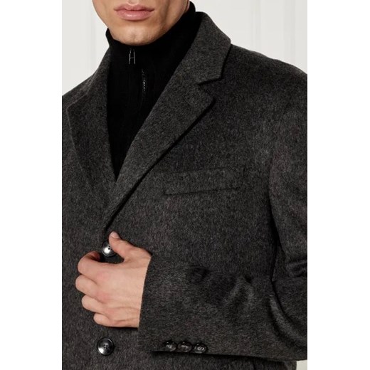BOSS BLACK Wełniany płaszcz H-Hyde | z dodatkiem kaszmiru 46 Gomez Fashion Store