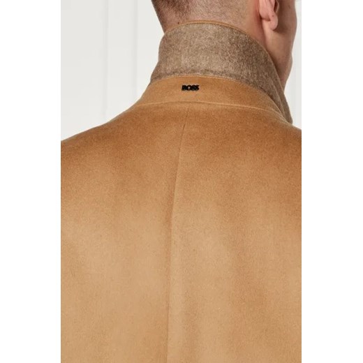 BOSS BLACK Wełniany płaszcz H-Hyde | z dodatkiem kaszmiru 52 Gomez Fashion Store