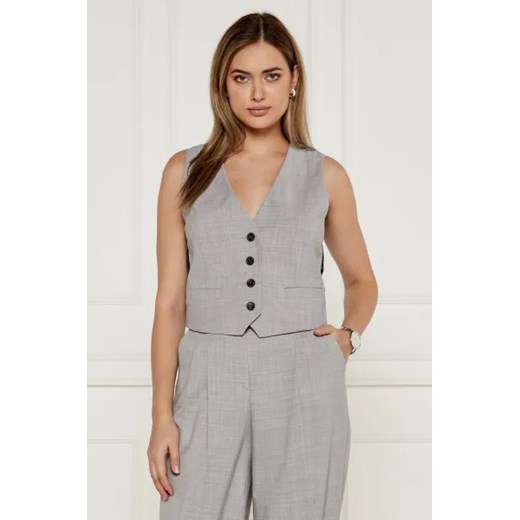Marc Cain Kamizelka | Slim Fit | z dodatkiem wełny ze sklepu Gomez Fashion Store w kategorii Kamizelki damskie - zdjęcie 175002831