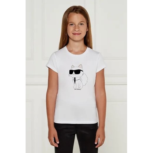 Karl Lagerfeld Kids T-shirt | Regular Fit ze sklepu Gomez Fashion Store w kategorii Bluzki dziewczęce - zdjęcie 175003041