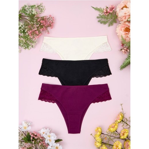 Sinsay - Majtki 3 pack - wielobarwny ze sklepu Sinsay w kategorii Majtki damskie - zdjęcie 175004131