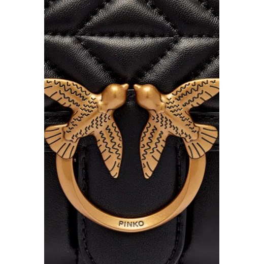 Pinko Skórzana torebka na ramię Quilted Love Birds Pinko One Size Gomez Fashion Store