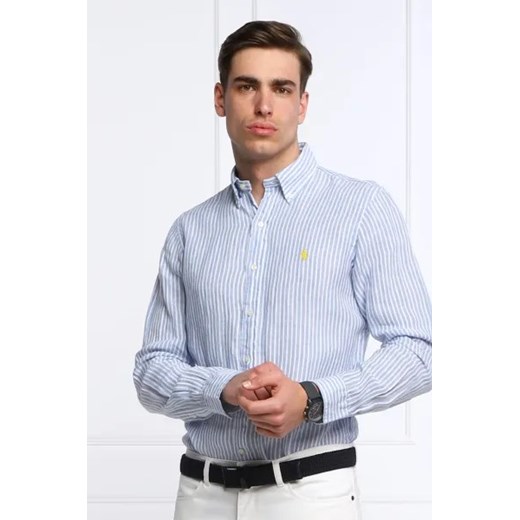 POLO RALPH LAUREN Lniana koszula | Slim Fit ze sklepu Gomez Fashion Store w kategorii Koszule męskie - zdjęcie 175007390