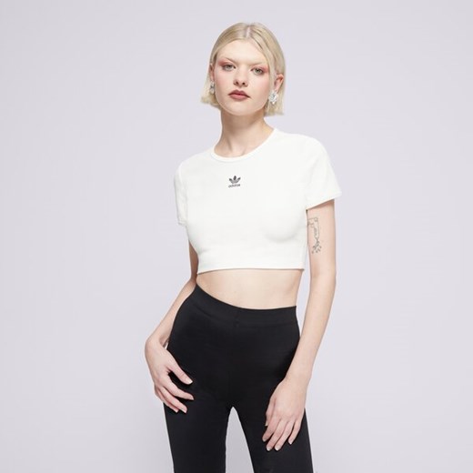 ADIDAS T-SHIRT ESS RIB TEE ze sklepu Sizeer w kategorii Bluzki damskie - zdjęcie 175016802