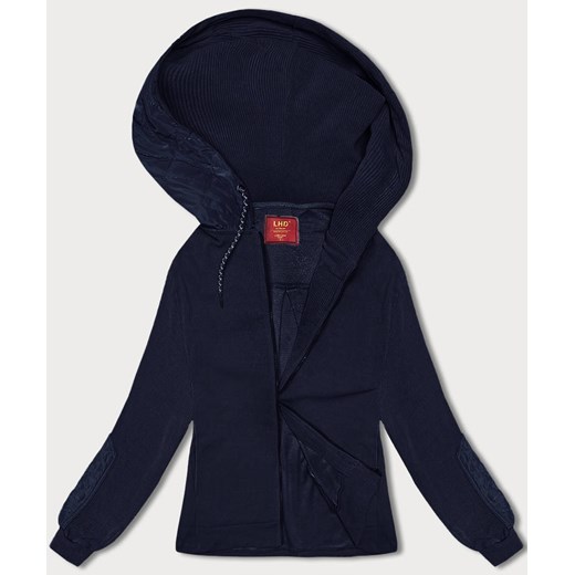 Bluza w prążki damska granatowa (AMG-311) ze sklepu goodlookin.pl w kategorii Bluzy damskie - zdjęcie 175016981