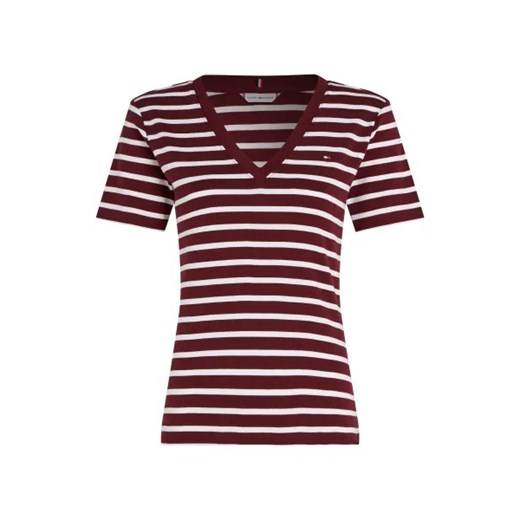 Bluzka damska Tommy Hilfiger z bawełny z krótkim rękawem z okrągłym dekoltem