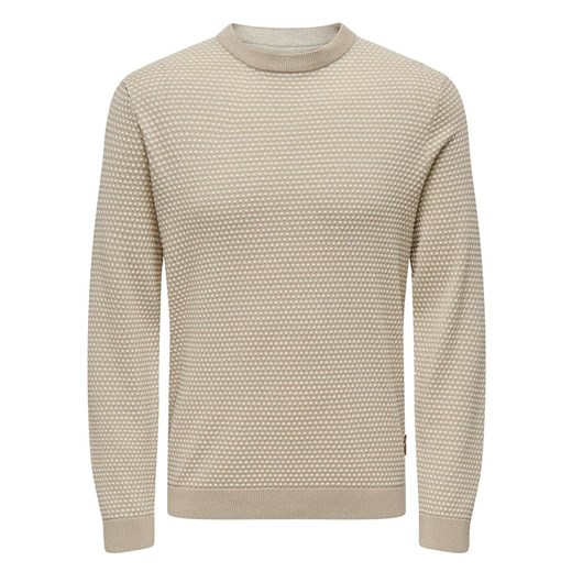 ONLY &amp; SONS Sweter w kolorze beżowym ze sklepu Limango Polska w kategorii Swetry męskie - zdjęcie 175020341