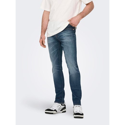 ONLY &amp; SONS Dżinsy - Slim fit - w kolorze granatowym ze sklepu Limango Polska w kategorii Jeansy męskie - zdjęcie 175020412