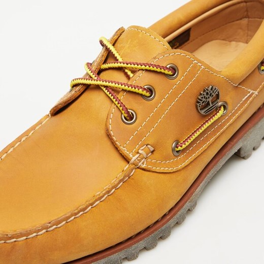 Mokasyny męskie Timberland żółte jesienne sznurowane