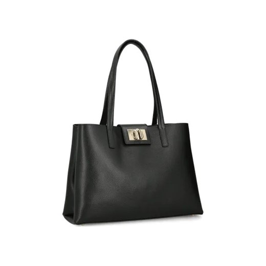 Shopper bag Furla ze skóry na ramię