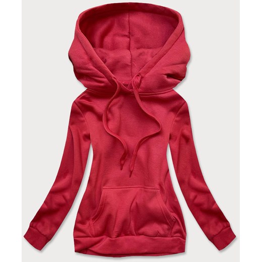 Damska bluza dresowa czerwona (W02-18) ze sklepu goodlookin.pl w kategorii Bluzy damskie - zdjęcie 175022024