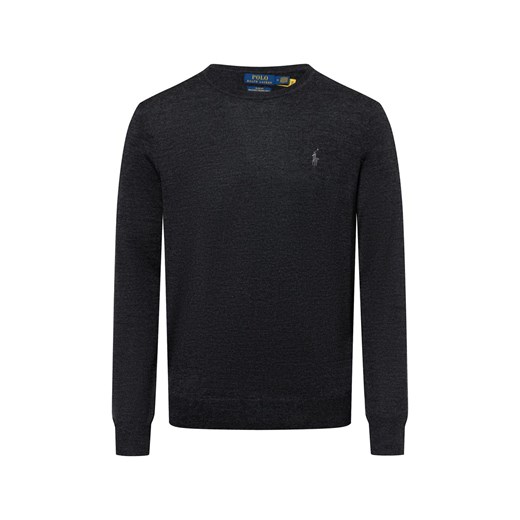 Polo Ralph Lauren Męski sweter z dzianiny Mężczyźni drobna dzianina antracytowy Polo Ralph Lauren XXL okazyjna cena vangraaf